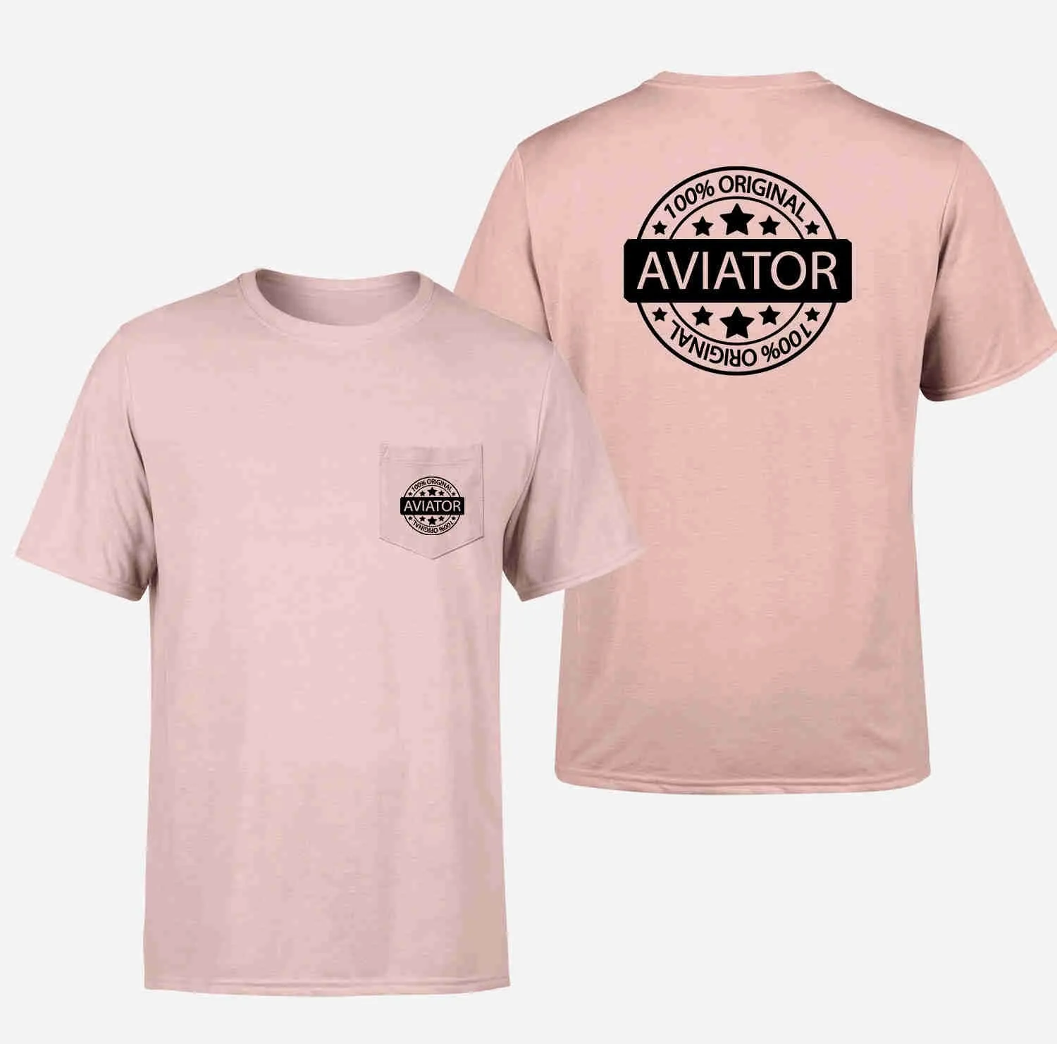 100 Original Aviator Designed Pocket T-Shirts