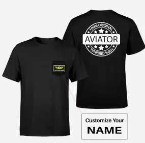 100 Original Aviator Designed Pocket T-Shirts