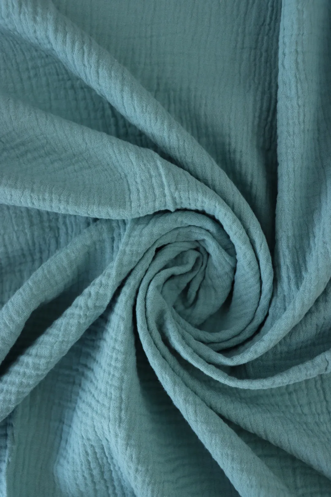 6YD 3IN REMNANT; Seafoam Cotton Double Gauze