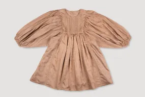 BELLA DRESS-Soft Bark Brown