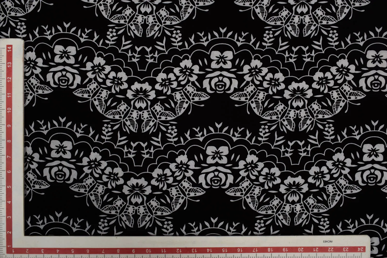 Black & White Bubble Georgette Fabric