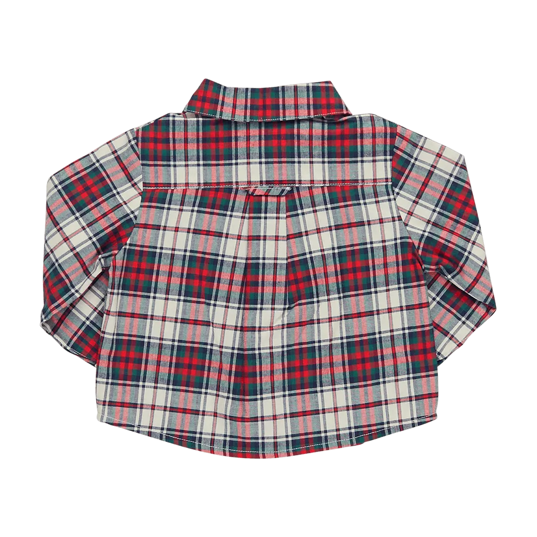 Boys Tops | Jack- Tartan | Pink Chicken