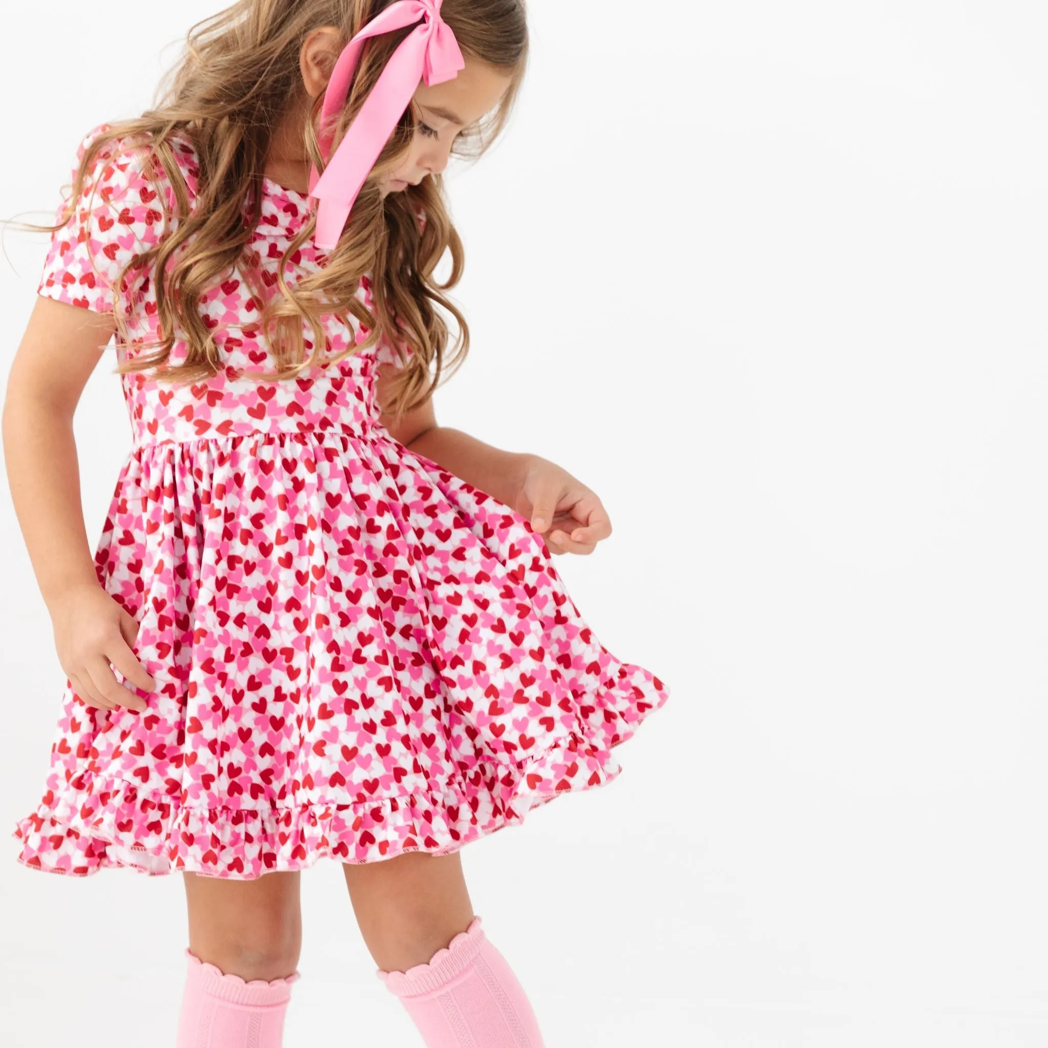 Confetti Hearts Twirl Dress