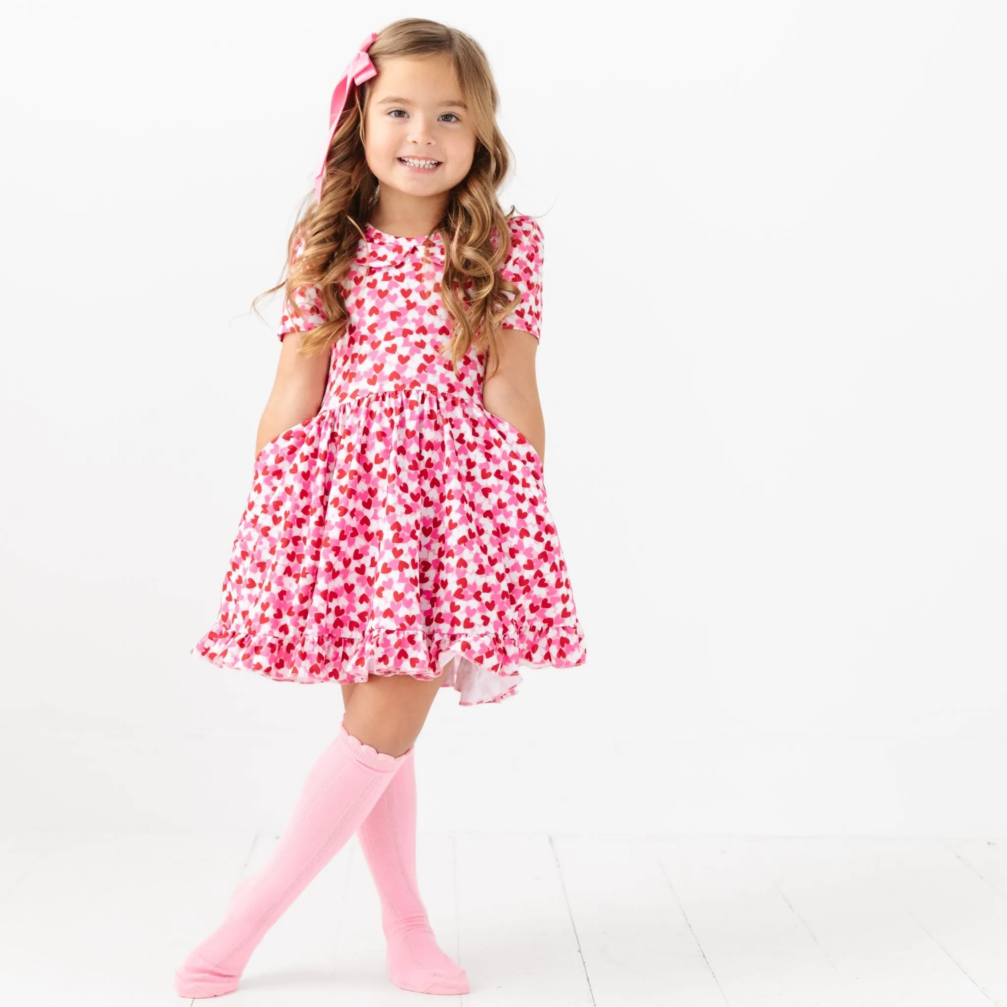 Confetti Hearts Twirl Dress