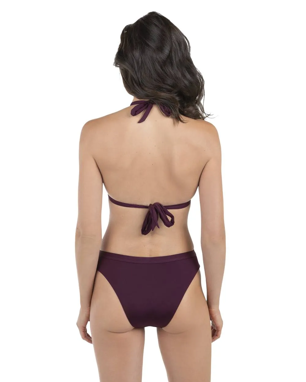 Envy Push Up® Tie Front Halter Top & High Leg Swimsuit Bottom