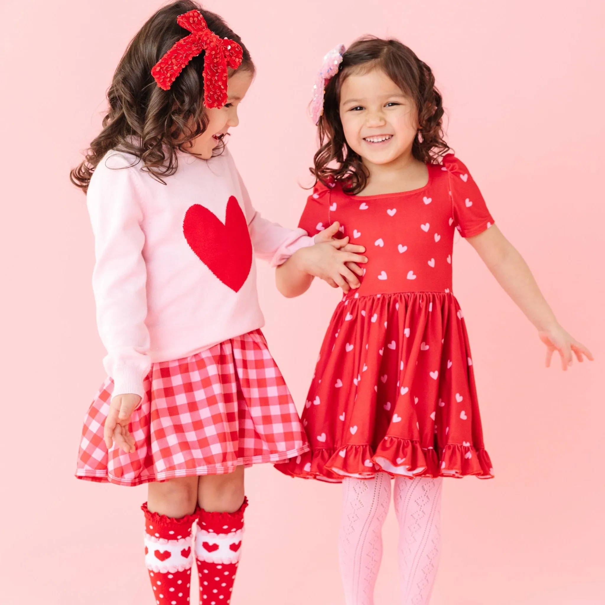 Falling Hearts Mod Twirl Dress