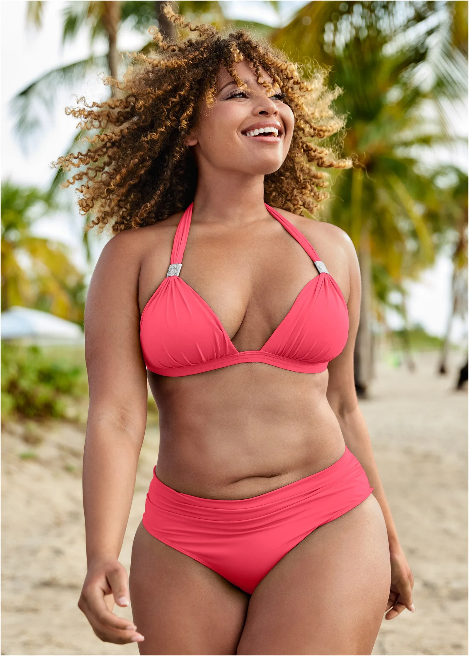 Goddess Enhancer Push-Up Top - Sunset Pink