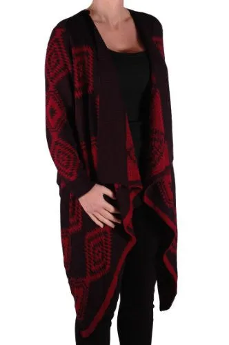 Kate Open Front Knitted Waterfall Cardigan