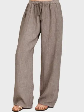 Loose Cotton Linen Trousers