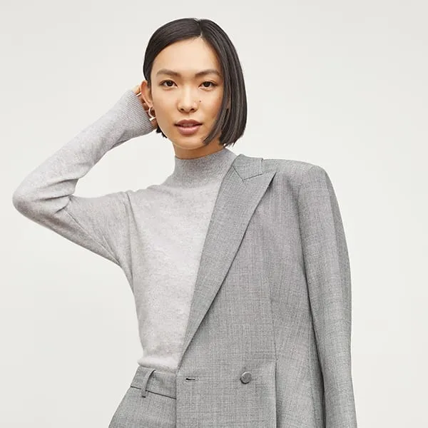 Luan Sweater - Cashmere :: Light Heather Gray