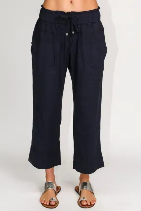 Lula Life Kona Navy Cropped Pant