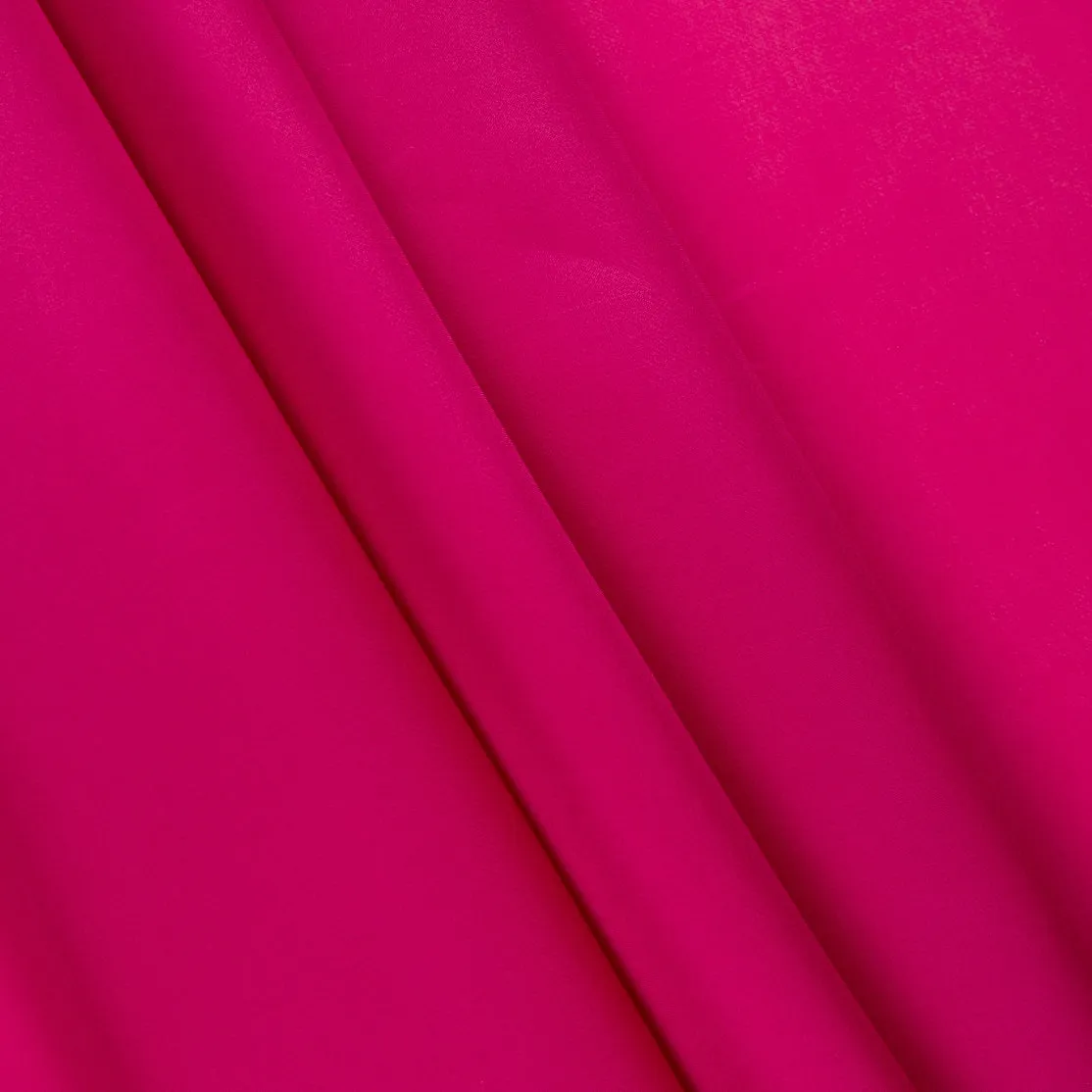 Magenta Silk Gazar Fabric