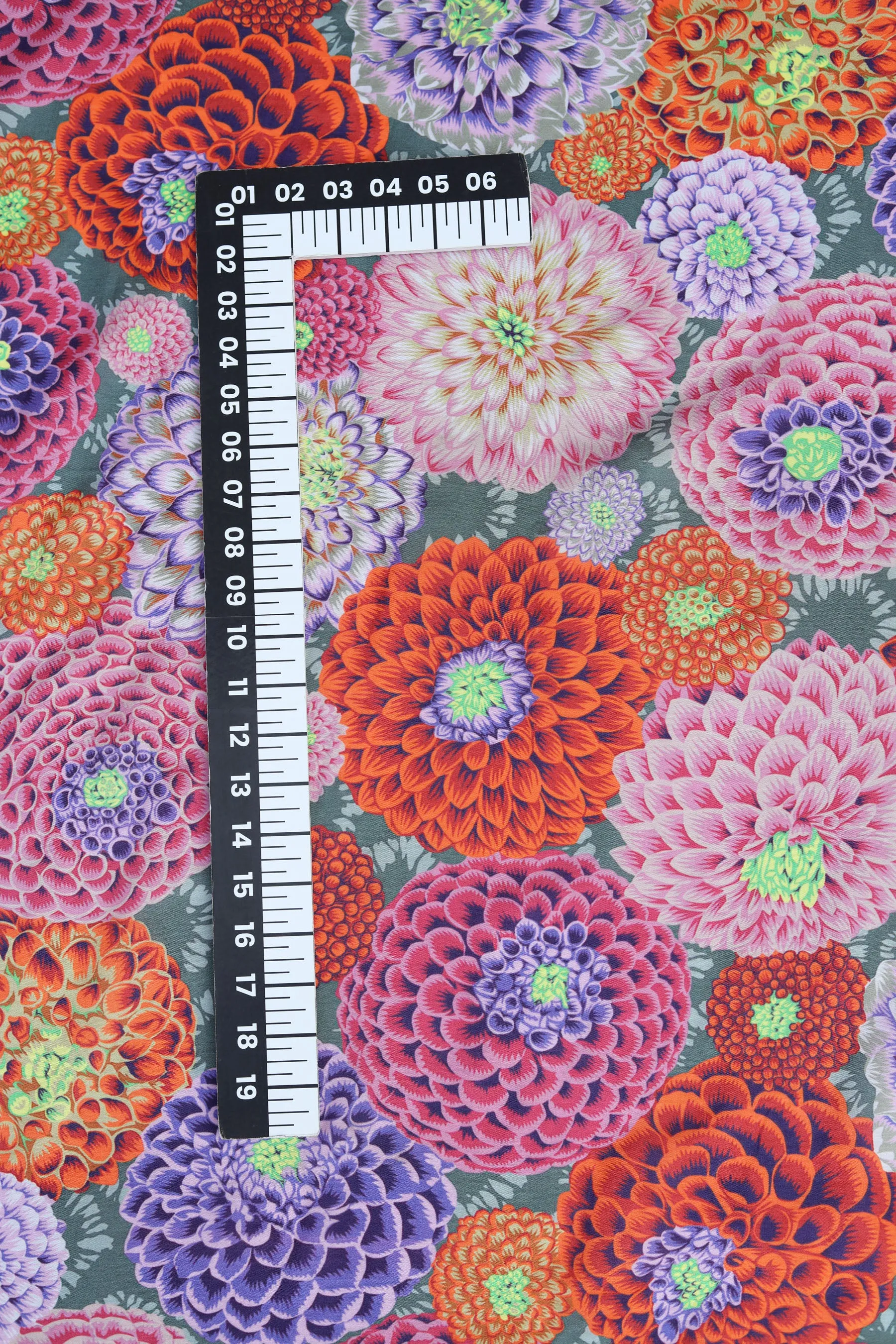 Multicolor Cheerful Floral Printed Silk Fabric