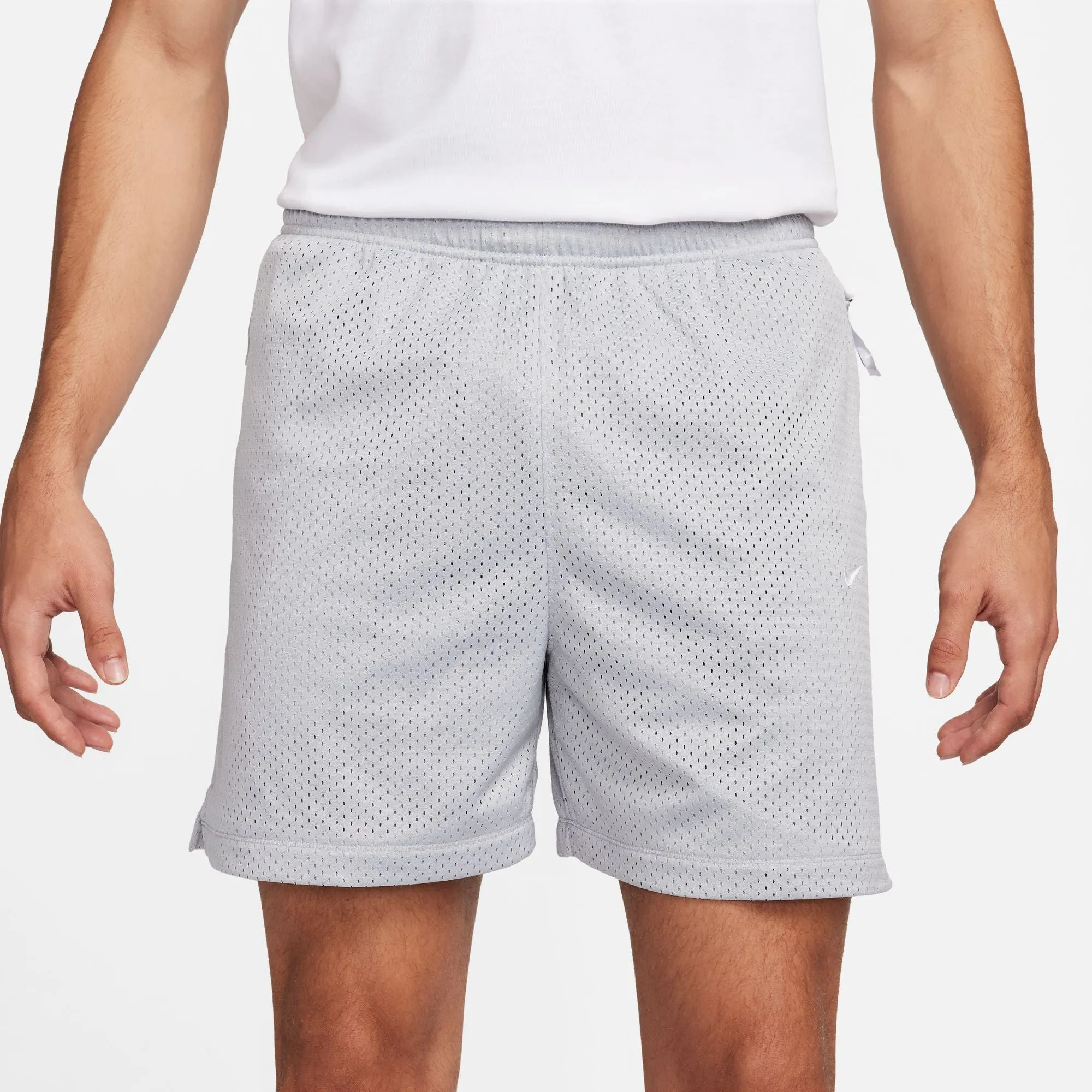 Nike Sportswear Swoosh Light Grey Mesh Shorts