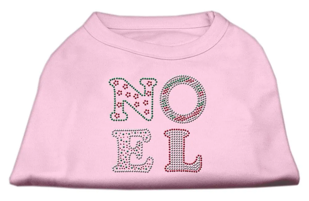 Noel Rhinestone Dog Shirt Light Pink Sm (10)