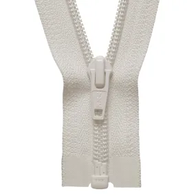 Nylon Open End Zip - 76cm - Ivory