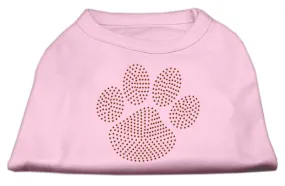 Orange Paw Rhinestud Shirts Light Pink XL (16)