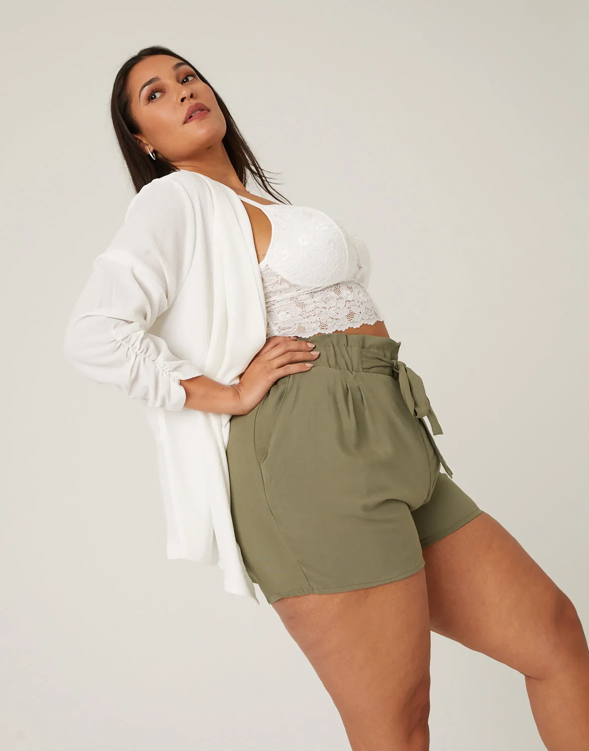 Plus Size Breezy Summer Shorts