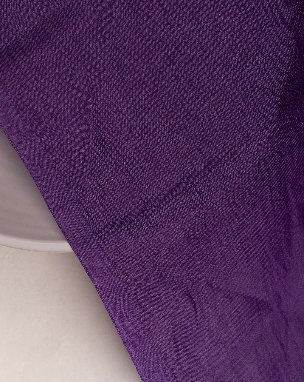 Purple Plain Chanderi Fabric