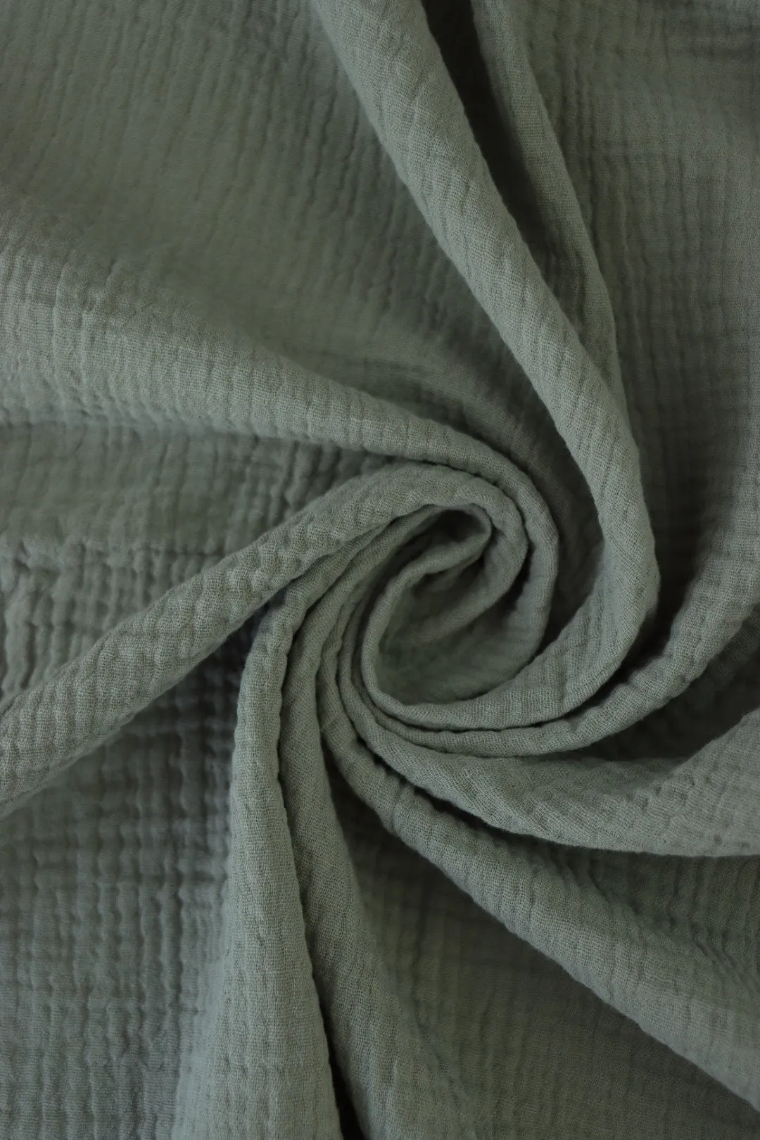 Soft Sage Cotton Double Gauze