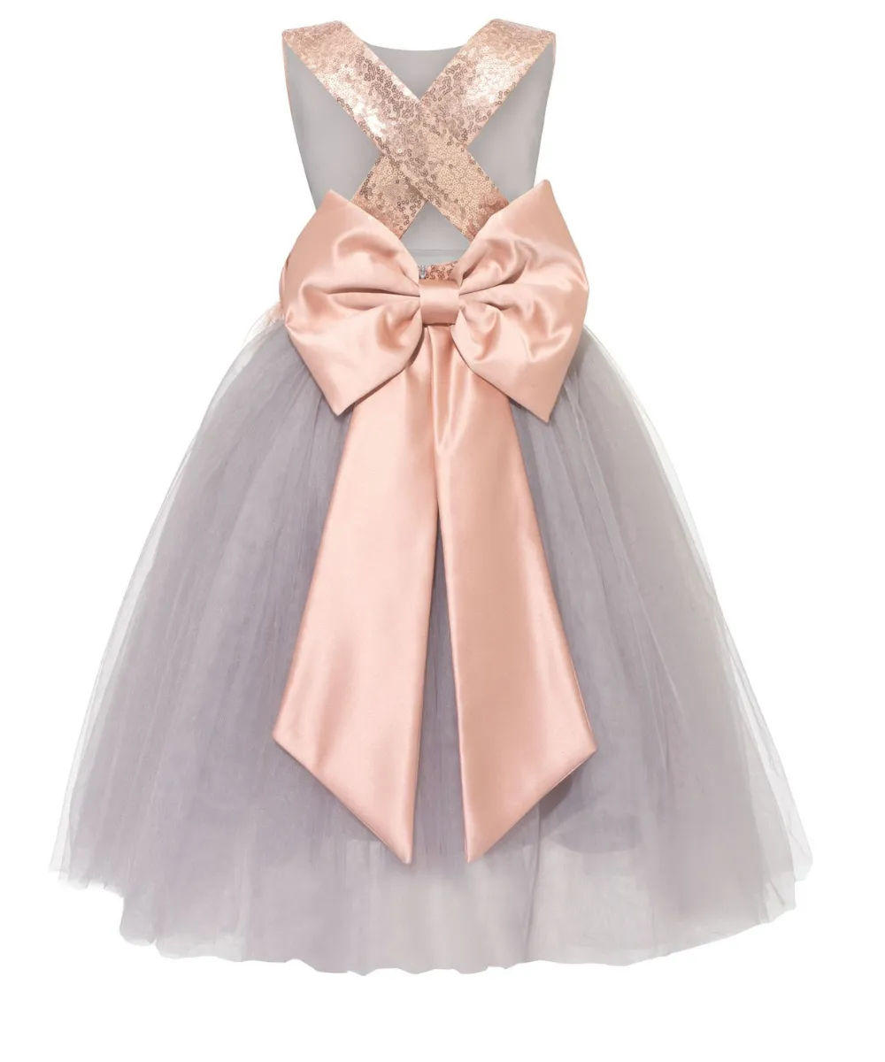 Soft Sparkle Crystal Bow Dress