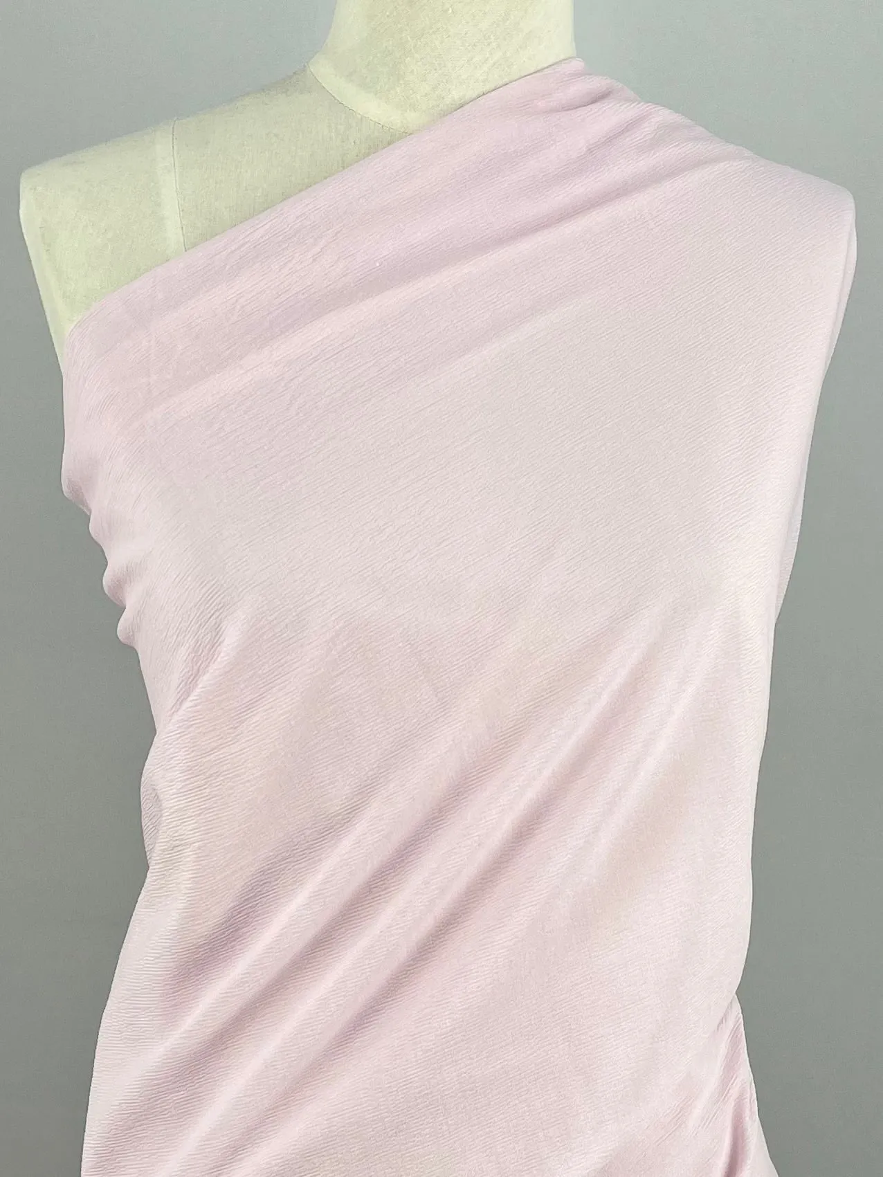 Stretch Crinkle - Soft Pink - 140cm