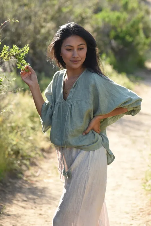 The Meadow Blouse // Eucalyptus