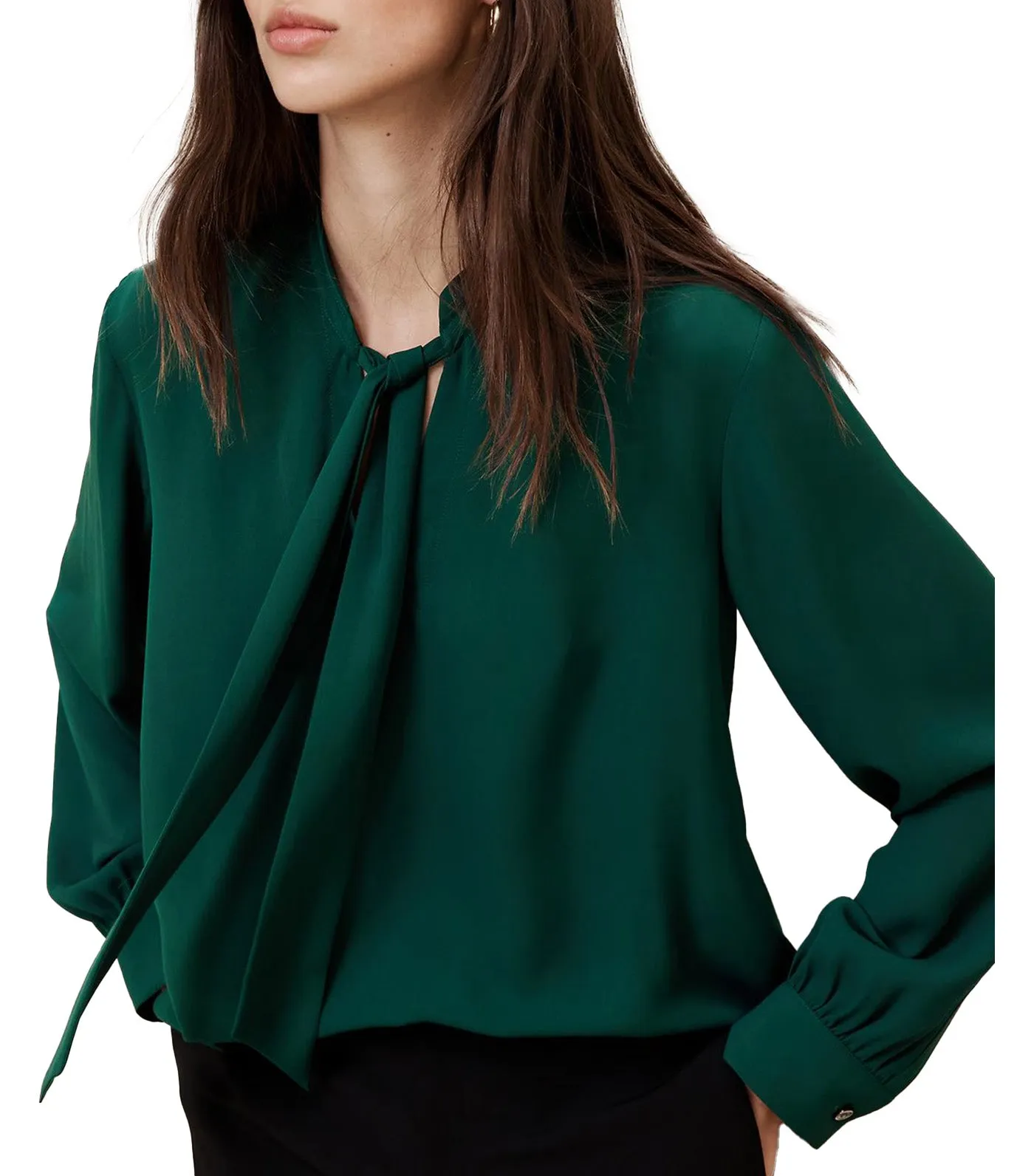 Tie-Front Blouse Forest Dweller