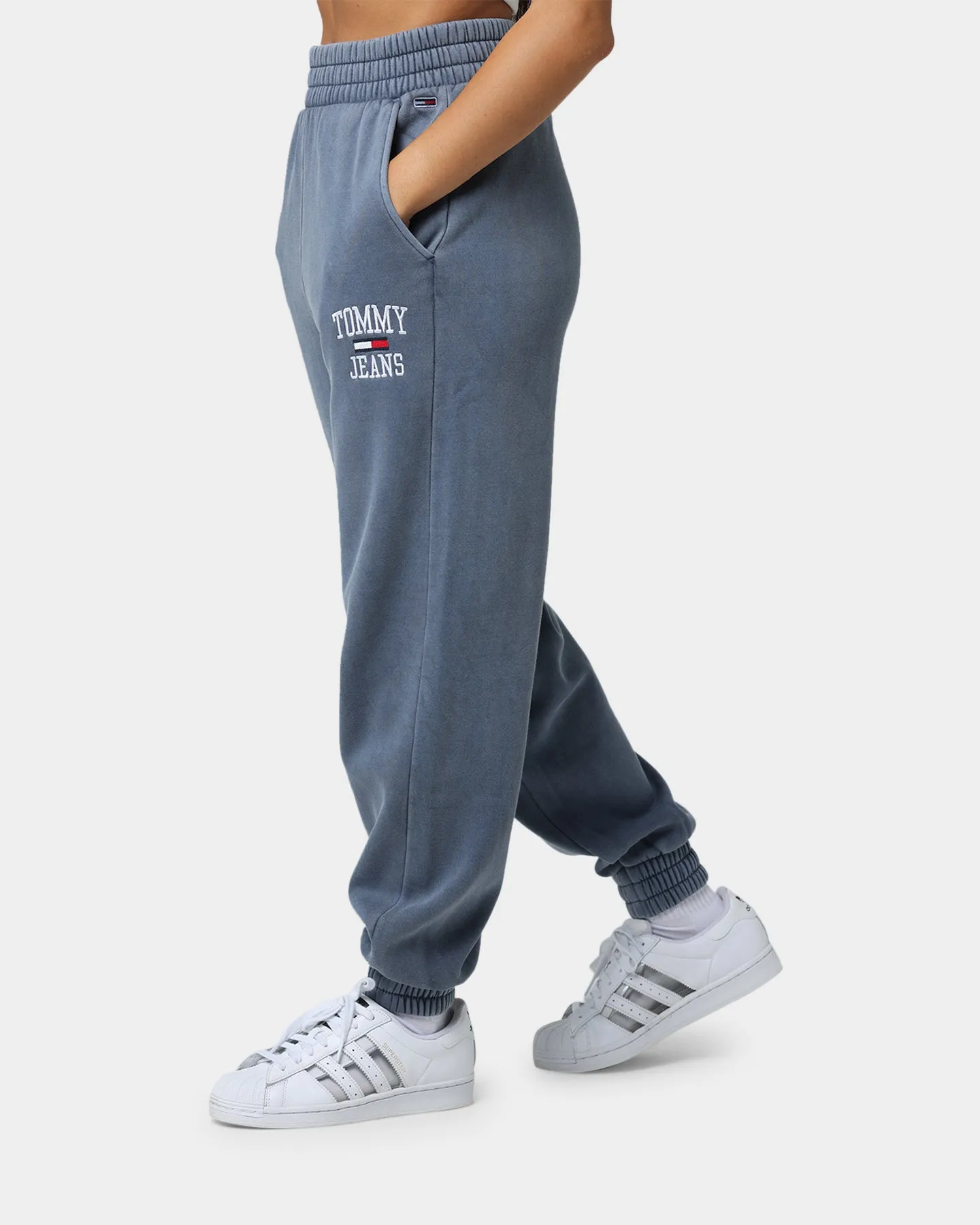 Tommy Jeans Women's College Logo Sweat Pants Lavender Grey