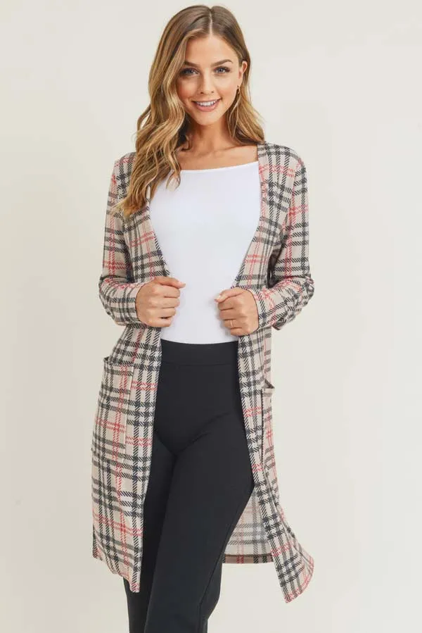 Vintage Plaid Cardigan