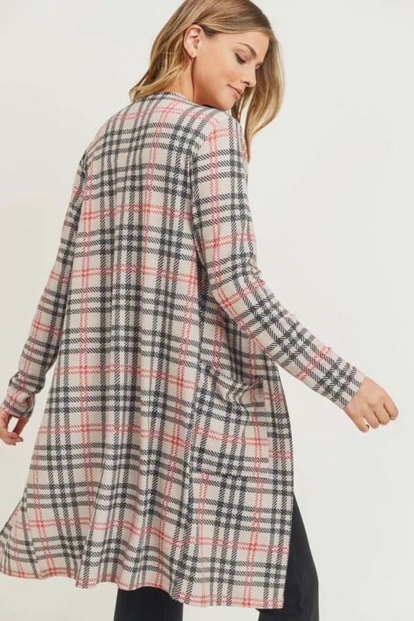 Vintage Plaid Cardigan