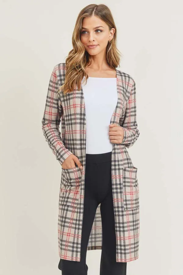 Vintage Plaid Cardigan