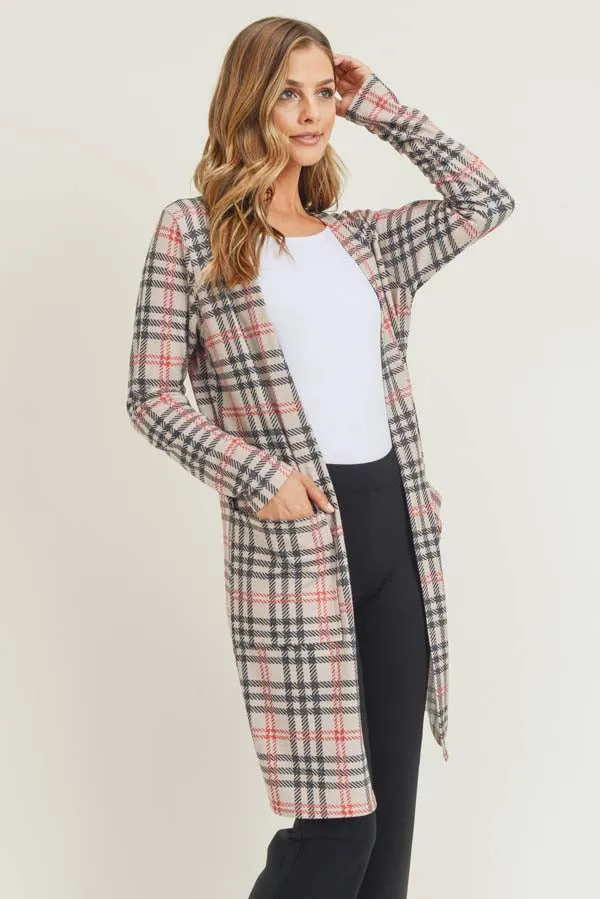 Vintage Plaid Cardigan