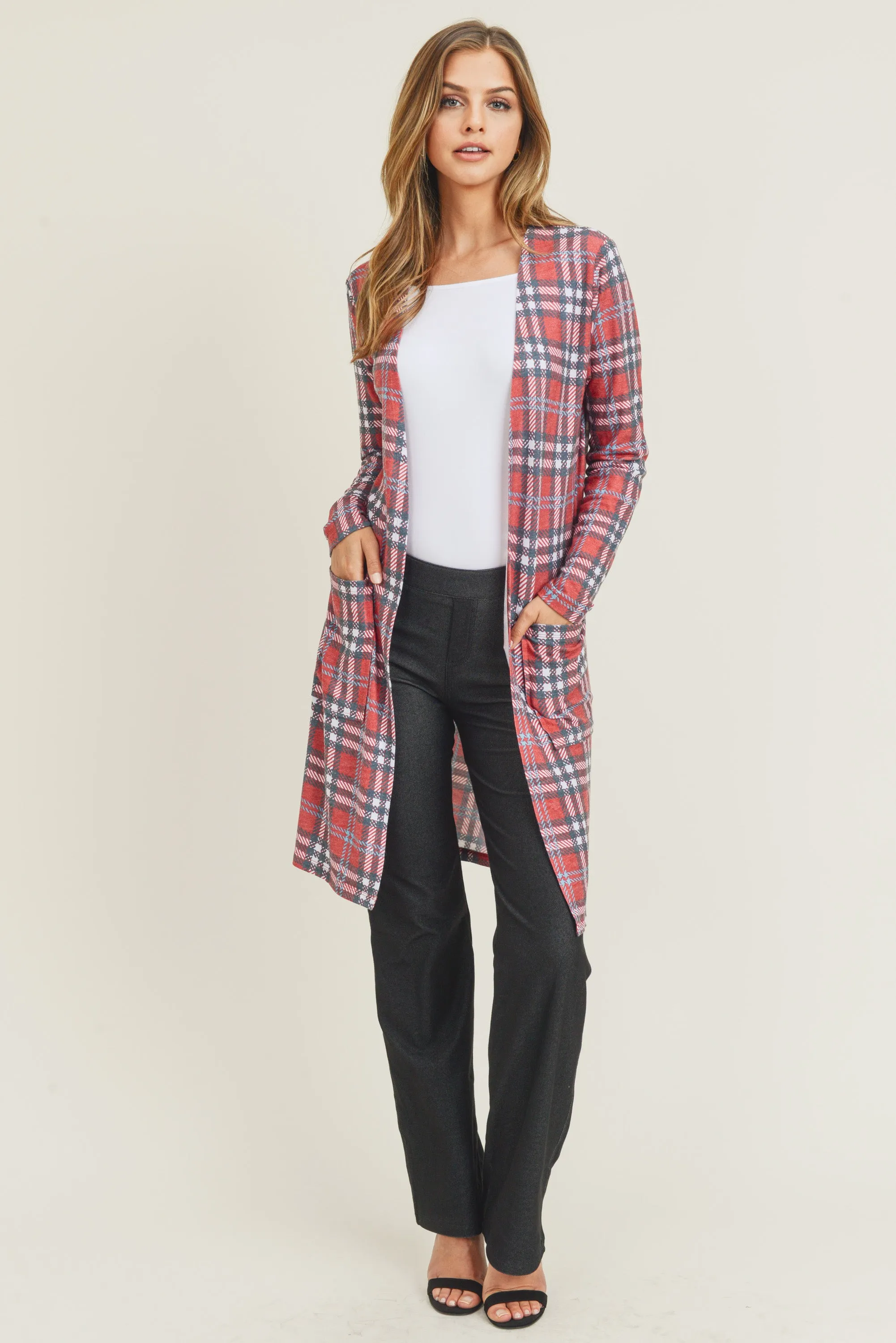 Vintage Plaid Cardigan