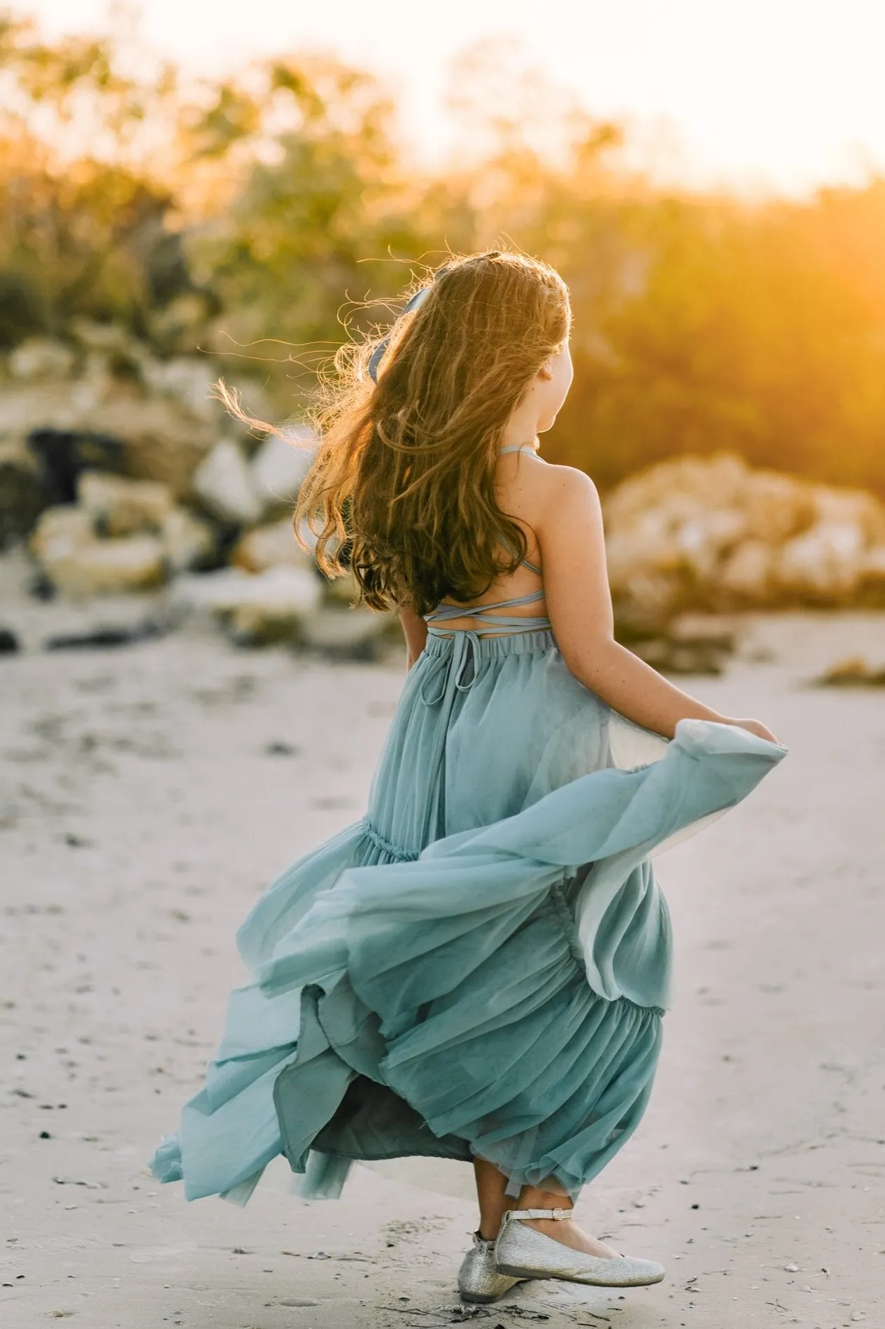 Wendy Dress (soft teal tulle)