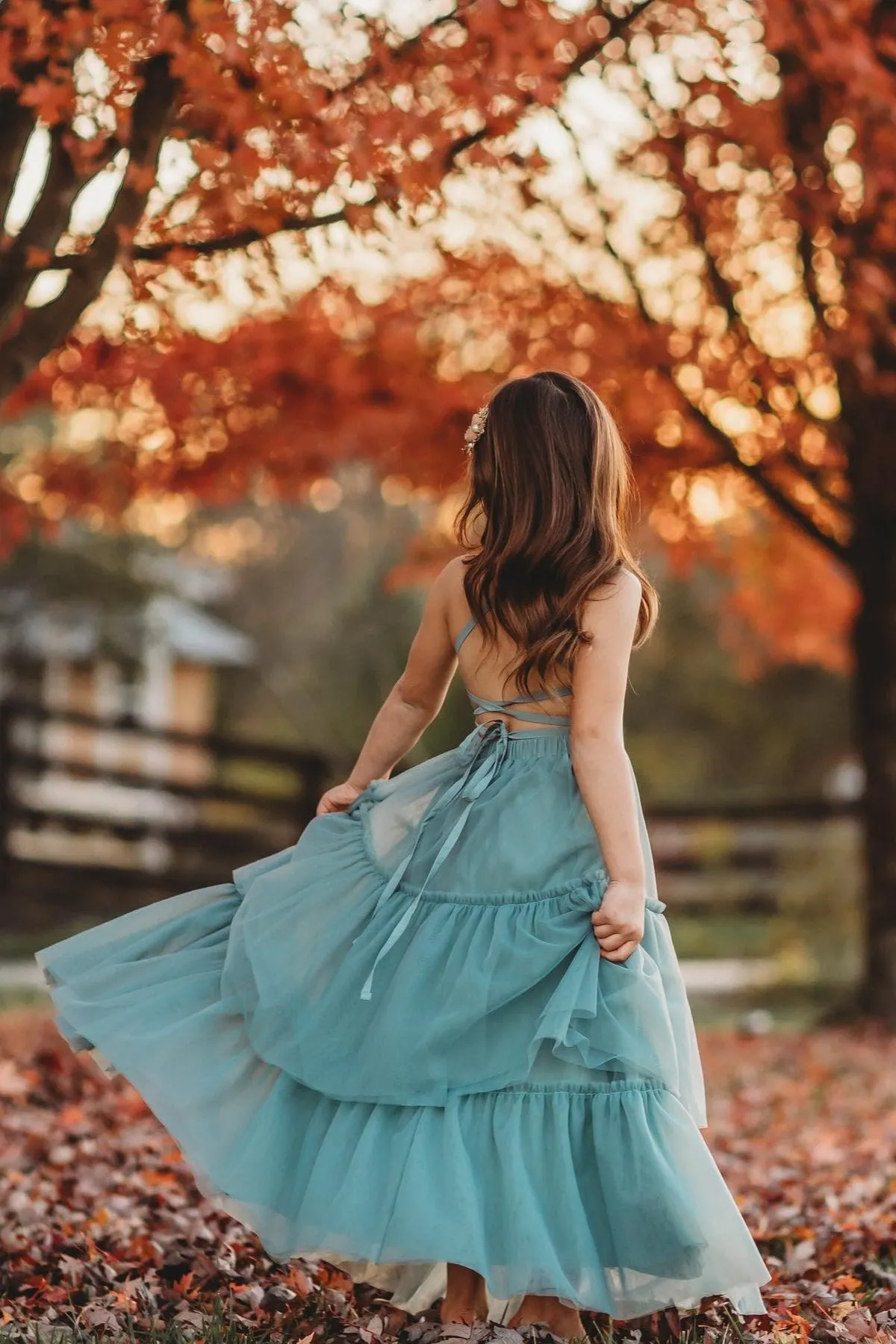 Wendy Dress (soft teal tulle)