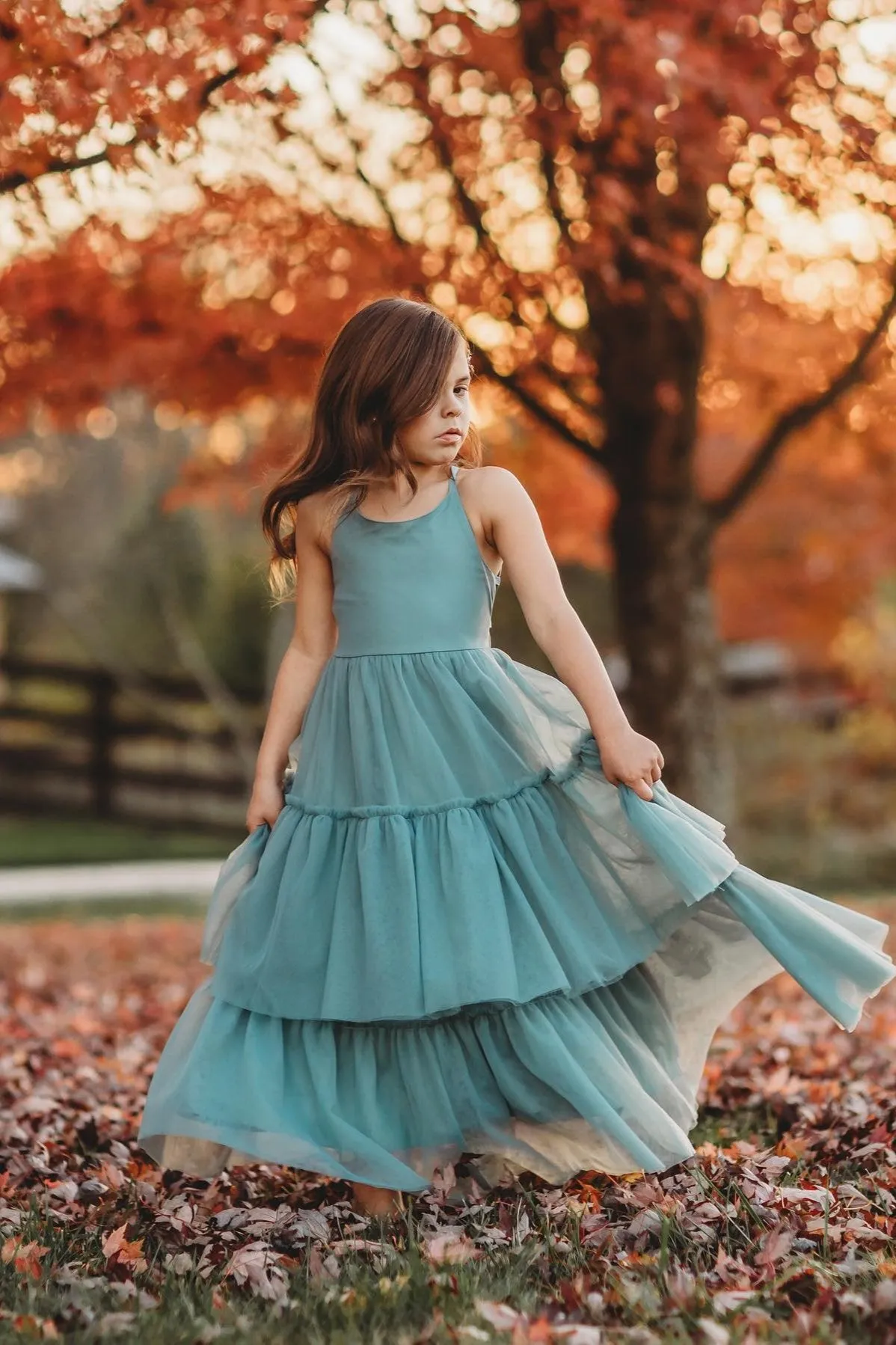 Wendy Dress (soft teal tulle)