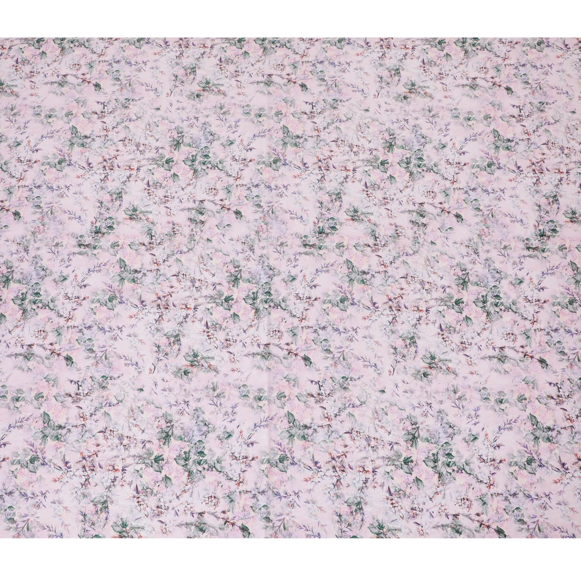 Whispering Lilac Floral Cotton Lawn Fabric - Delicate Print, 110cm Wide, Buy Online-D18008