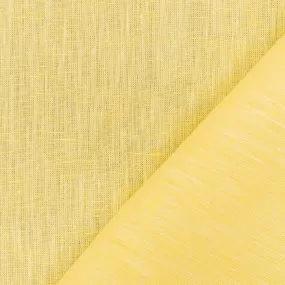 Yellow-White Spence Bryson Solid Slub Texture Irish Linen Woven Fabric