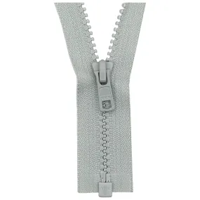 YKK Open End Zip - Medium Plastic | 574 Light Grey