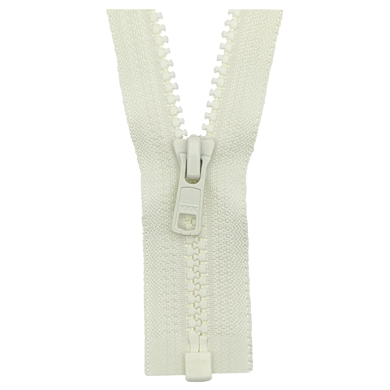 YKK Open End Zip - Medium Plastic | colour 502 Cream